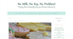 Desktop Screenshot of nomilknosoynoproblem.com